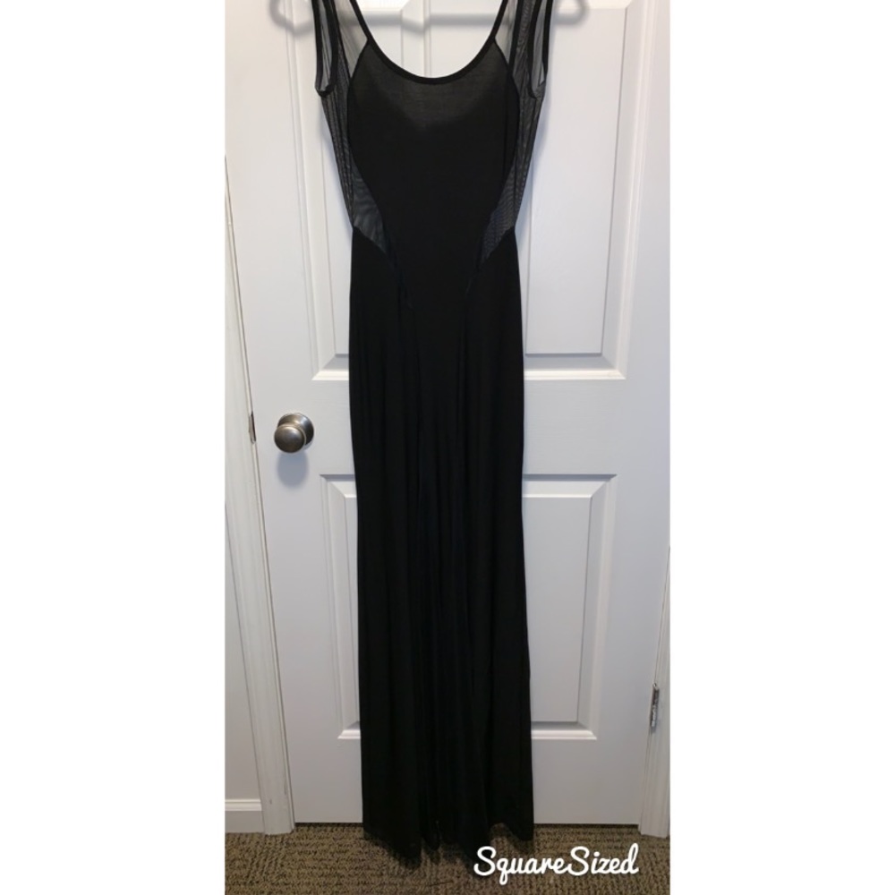Black Backless Evening Gown